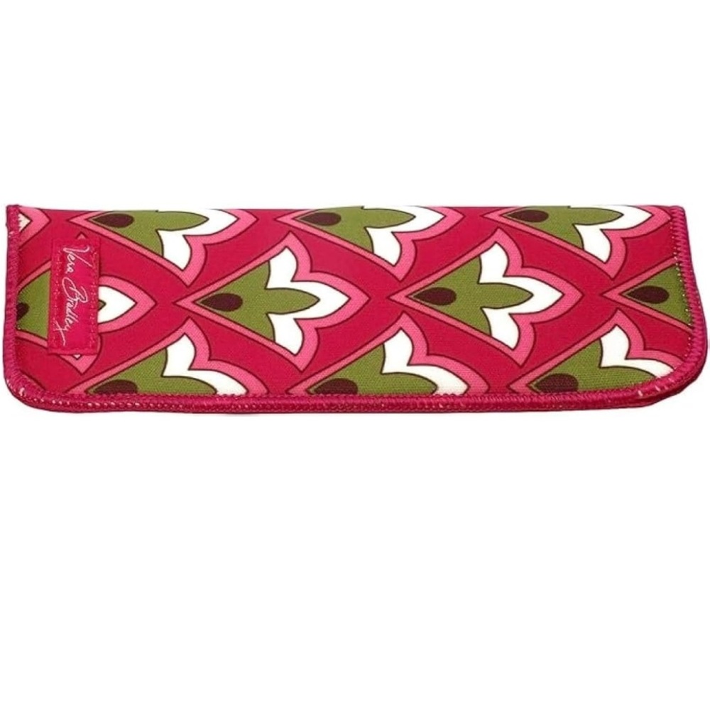 Calabria Vera Bradley Authentic Soft Slip-In Eye glasses Pouch Fuschia Pattern